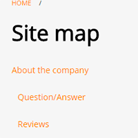 Sitemap in  DIAFAN.CMS